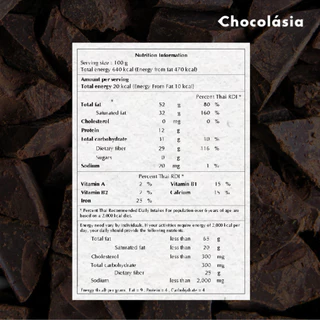 โกโก้แมส (Cacao Mass) ช็อกโกแลต100%