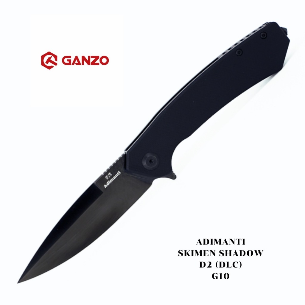 มีดพับGanzo Adimanti Shadow (SKIMEN design) D2 (DLC) แบรนด์แท้100% แคมป์ปิ้ง อเนกประสงค์