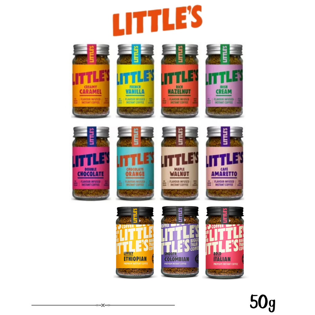 Little's bigger  coffee Arabica 100 % น้ำหนัก 50 กรัม มี 11 รส สินค้านำเข้าจาก UK