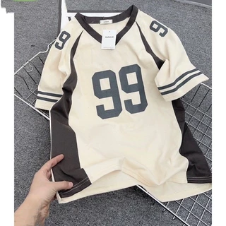 เสื้อทรงสเก็ตผู้หญิง oversize เสื้อผ้าสาวอวบคนอ้วนไซส์ใหญ่ เสื้อโอเวอร์ไซส์บาสเท่ๆ วินเทจ กีฬาลําลองทรงหลวมสไตล์เกาหลี
