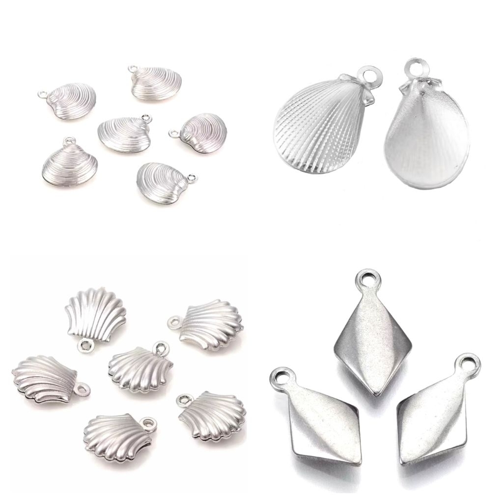 จี้สเเตนเลส ที่สแตนเลส 5-20 ชิ้น อะไหล่เครื่องประดับ DIY งาน handmade พร้อมส่งจากไทย ชิ้นส่วนเครื่องประดับ