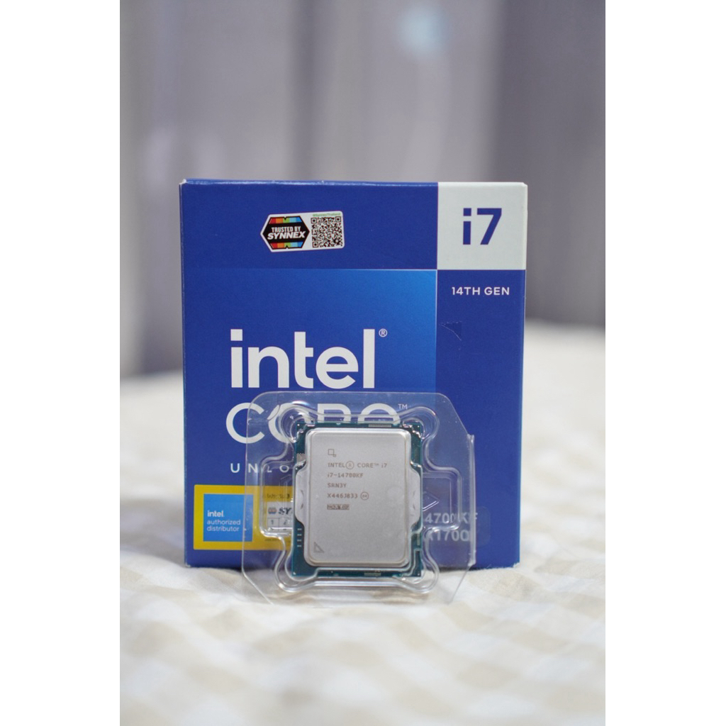 CPU (ซีพียู) INTEL CORE I7-14700KF - 20C 28T 2.5-5.6GHz (INTEL SOCKET 1700) (ระบบระบายความร้อนไม่รวม