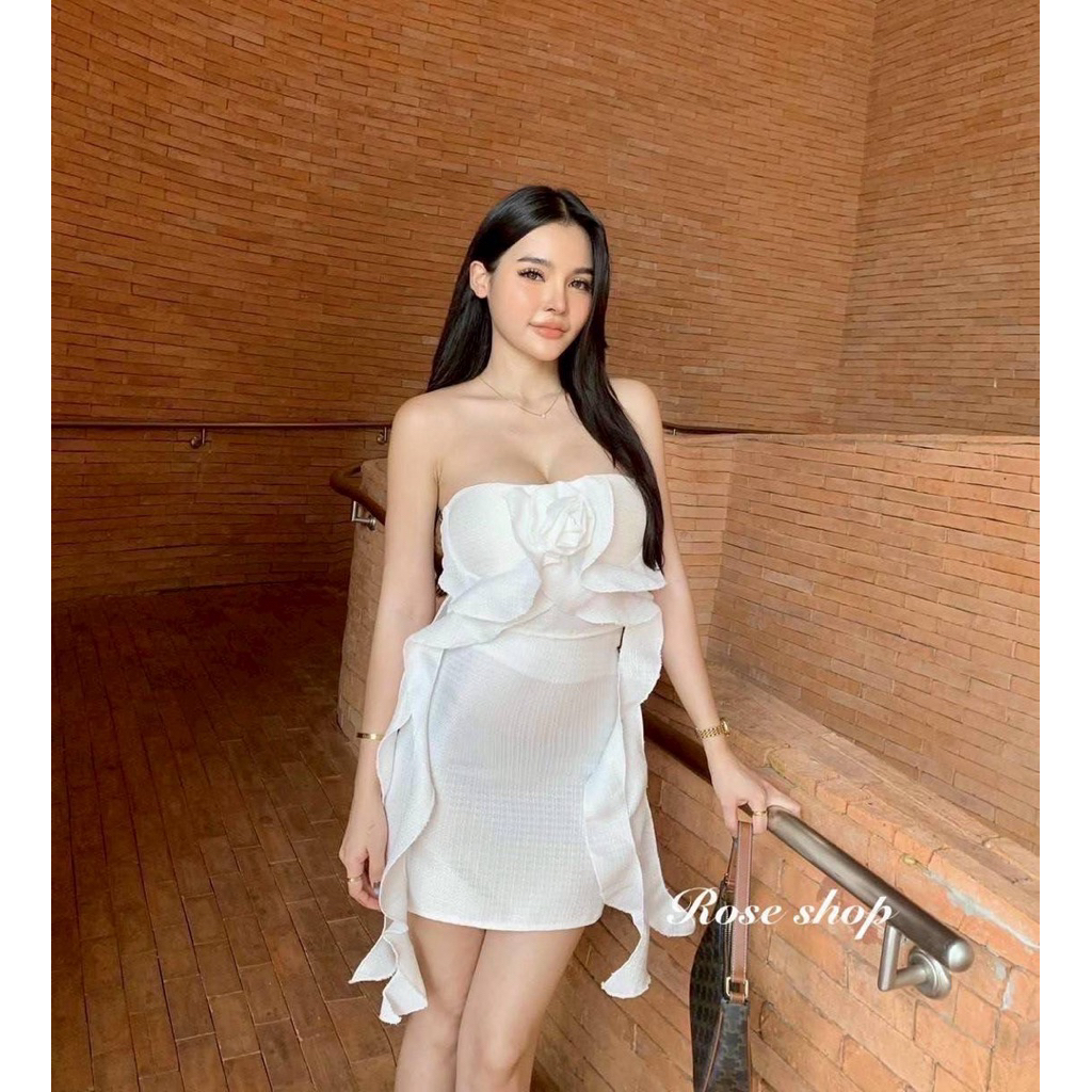 เซท2 ชิ้นผ้าทวิสทั้งชุด รุ่นแมงกะพรุน  เกาะอกเสริมฟองน้ำ มาพร้อมกระโปรงทรง A สวยแพงมาก ราคา ถูกที่สุด ดีลบีเคเค แกลเลอรีภาพที่ 8