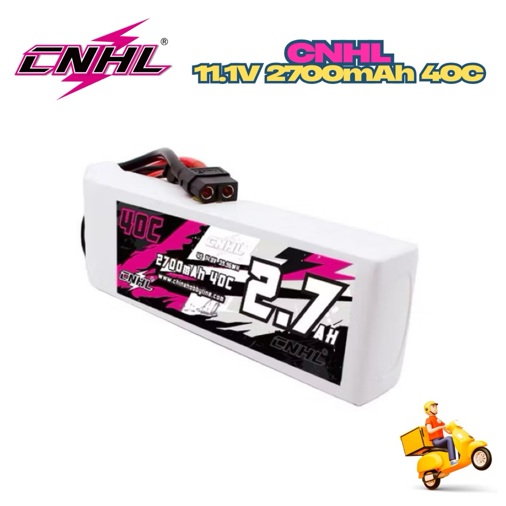 ⭐️CNHL Lipo 3S 11.1V 2700mAh 40C (XT60) แบตคุภาพ ความจุ C เต็ม!!✨