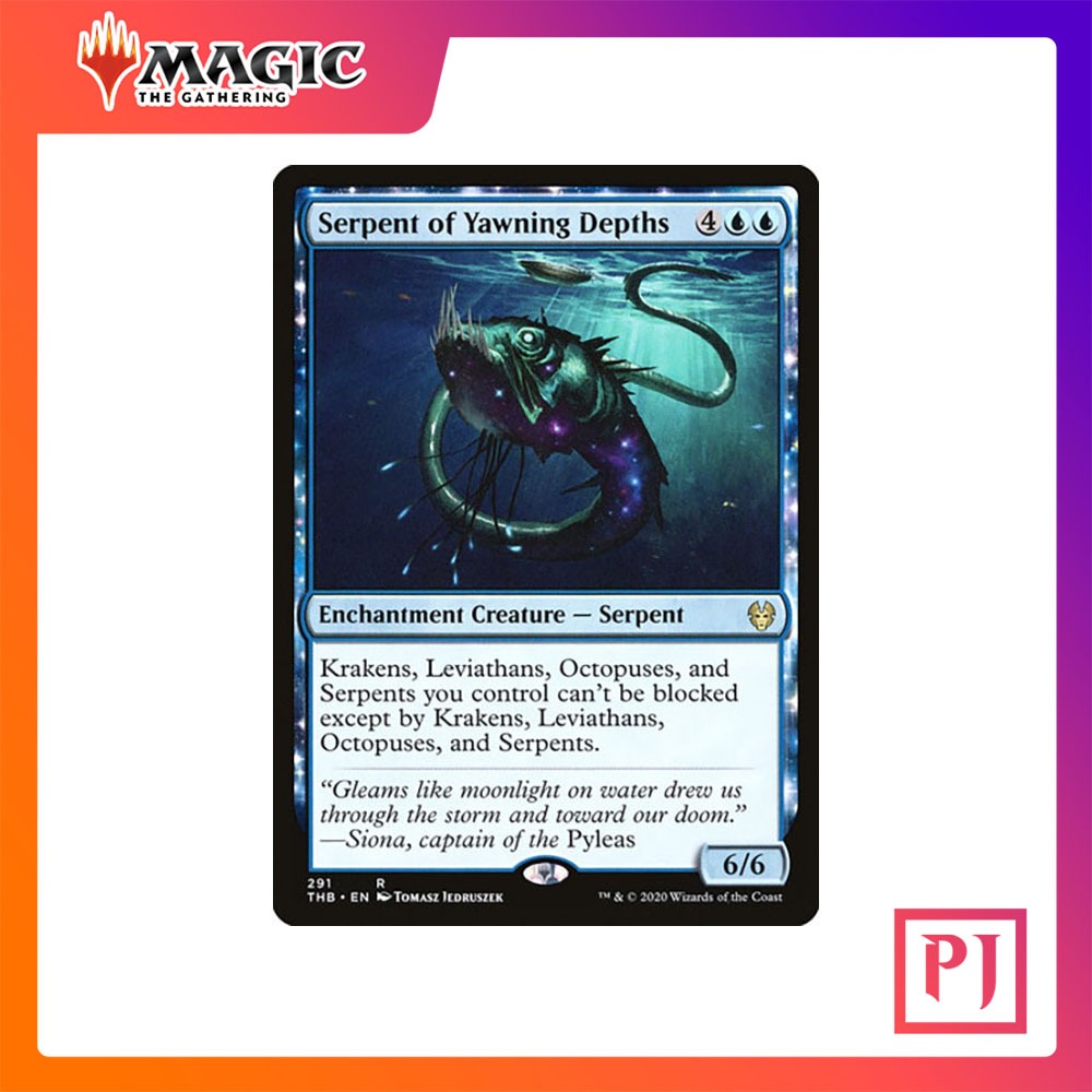 [MTG] Serpent of Yawning Depths (Theme Booster) [THB] [BLUE] [RARE] [NORMAL] [ENG] (การ์ดเมจิค / Mag