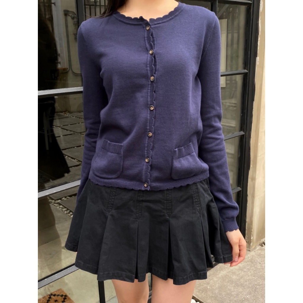 (พร้อมส่ง) BrandyMelville Zoe Cardigan (สีกรม) เสื้อคาร์ดิแกน เสื้อแขนยาว ของแท้จากช็อป