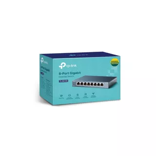 SWITCH (สวิตซ์) TP-LINK 8 PORT TL-SG108 GIGABIT PORT IN METAL CASING