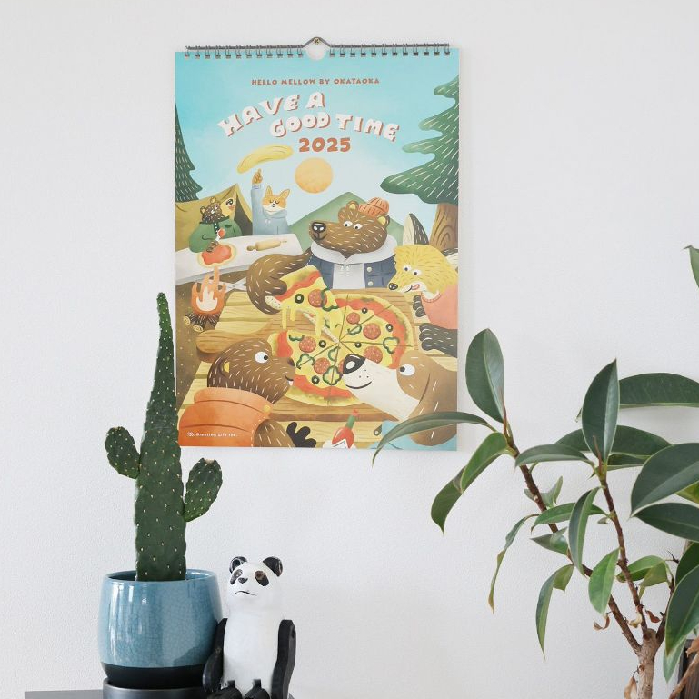 niko and ... [2025 Diary] Okataoka Wall Calendar