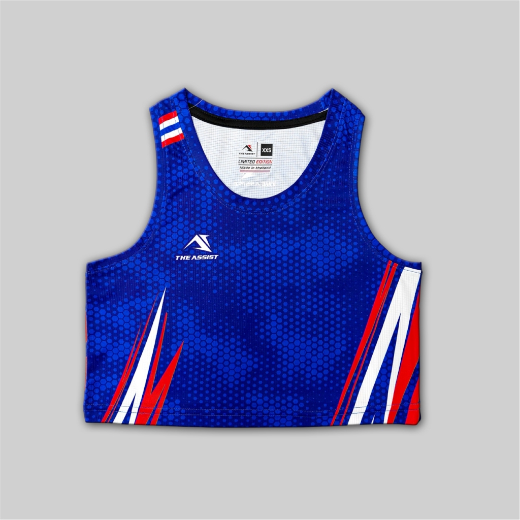 เสื้อวิ่ง เสื้อลำลอง ออกกำลังกาย เสื้อ crop TA-209 “Thunder Strike” - รูปที่ 3