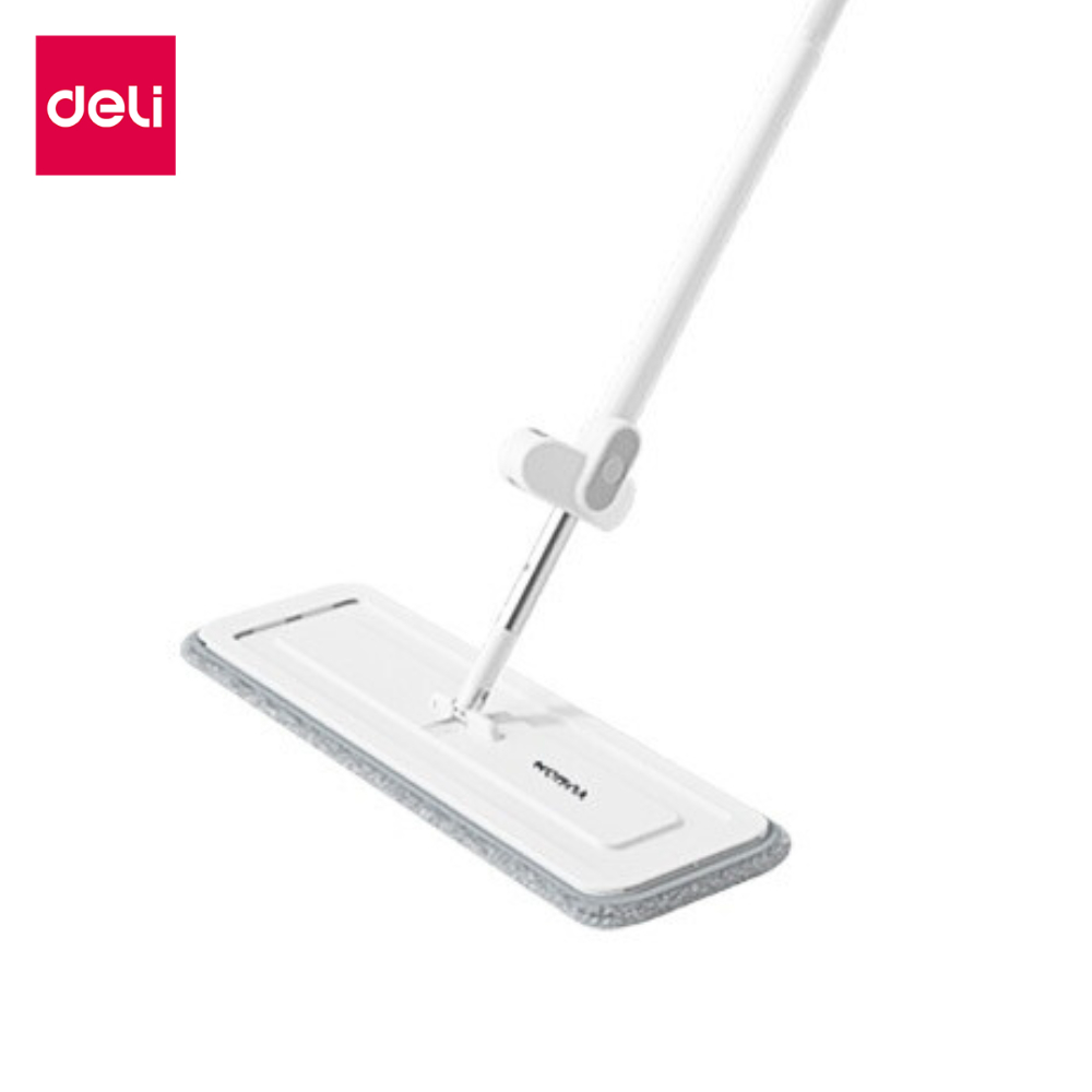 Deli ไม้ถูพื้นรีดน้ํา 2in1 ม็อบ ไม้ถูพื้นสเปรย์ แบบรีดน้ำ หมุน 360องศา เก็บง่าย ด้ามจับยาว Spray Mop
