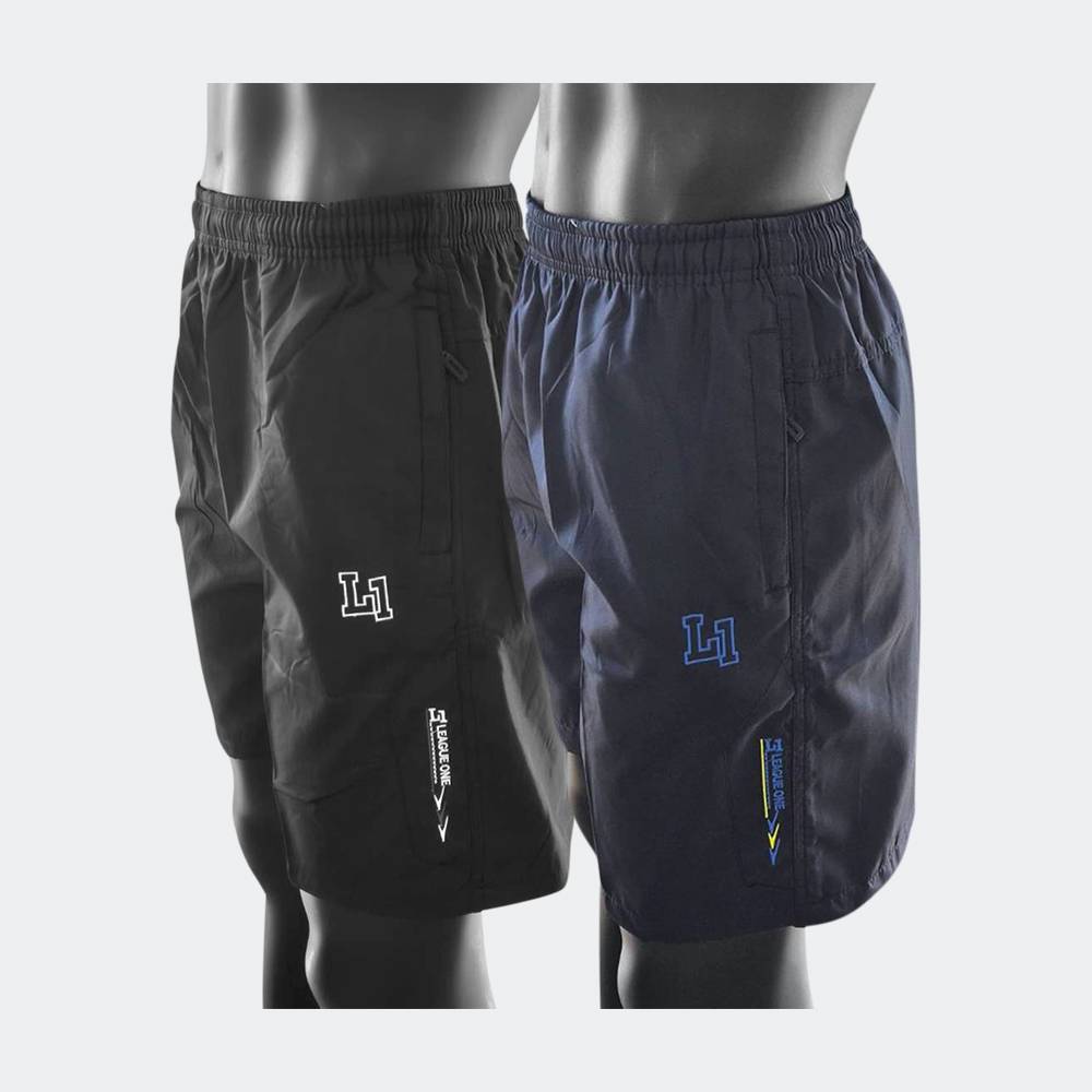 LEAGUE ONE กางเกงขาสั้นผ้าร่ม /LGMTRSH-666 (BK,NV)