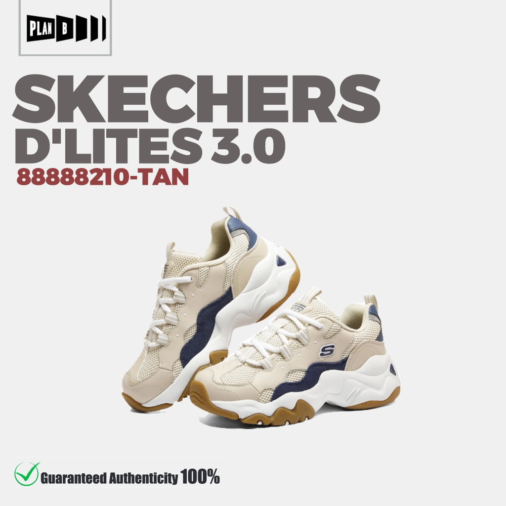 ⭐รองเท้า Skechers D'LITES 3.0 (88888210-TAN) [ของเเท้ 100%] สเก็ตเชอร์ส รองเท้า ผู้หญิง พรีออเ