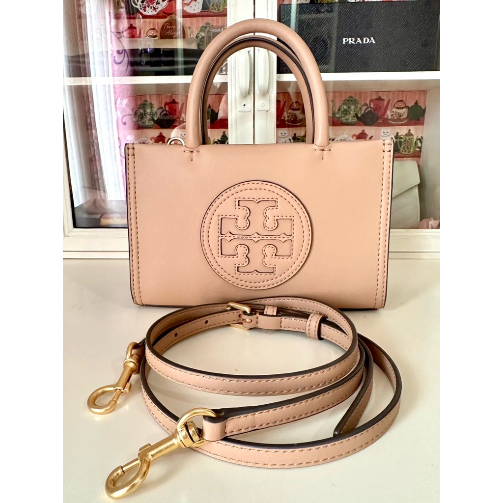 ส่งต่อ ของแท้ 💯 Tory Burch Ella Size Mini สี Brown
