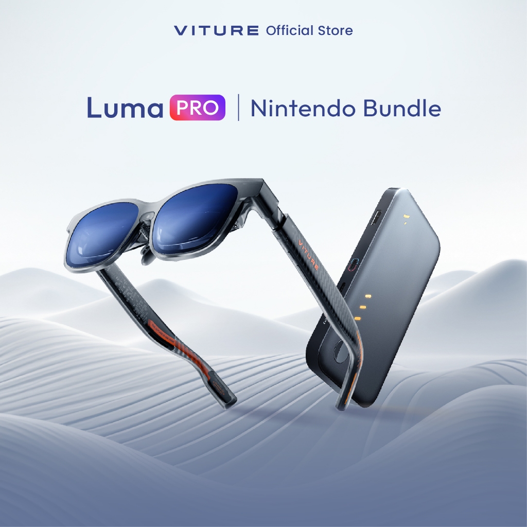 VITURE Luma Pro + Mobile Dock Bundle รองรับ 3D แบตเตอรี่ในตัว ต่อแว่น 2 จอ รองรับ Nintendo,PS,Xbox