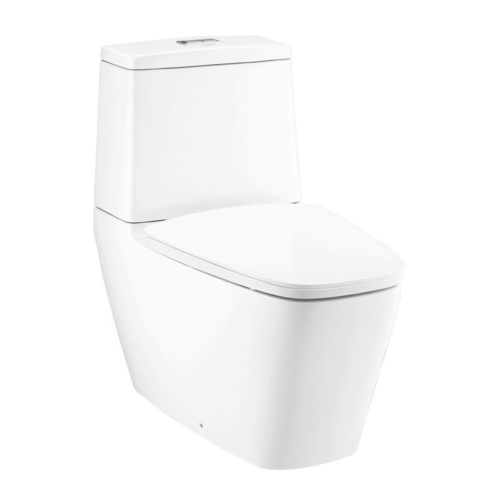 COTTO สุขภัณฑ์สองชิ้น รุ่น C135107 WH Hercules Curve 3/4.5L