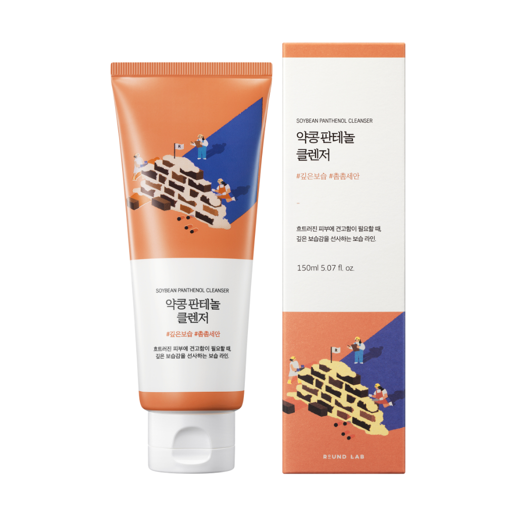 ROUND LAB Soybean Panthenol Cleanser 150 ml. ราวด์ แล็บ ซอยบีน แพนธีนอล คลีนเซอร