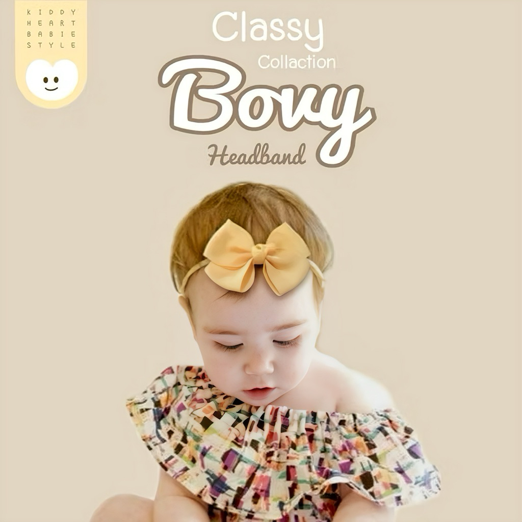 [Kiddy Heart]คาดผมเด็กแรกเกิด รุ่นBovy (Bovy)