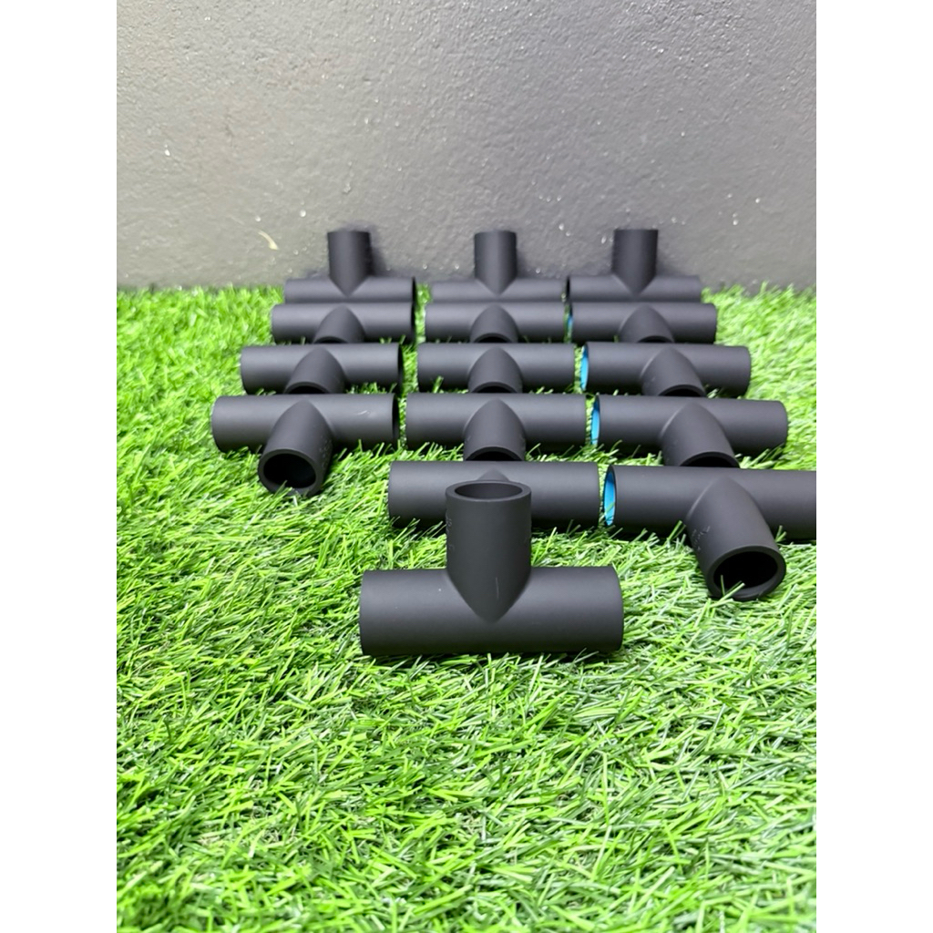 ข้อต่อท่อPVC SCG ทำสีดำด้าน ขนาด 4หุน , 6หุน ,1นิ้ว