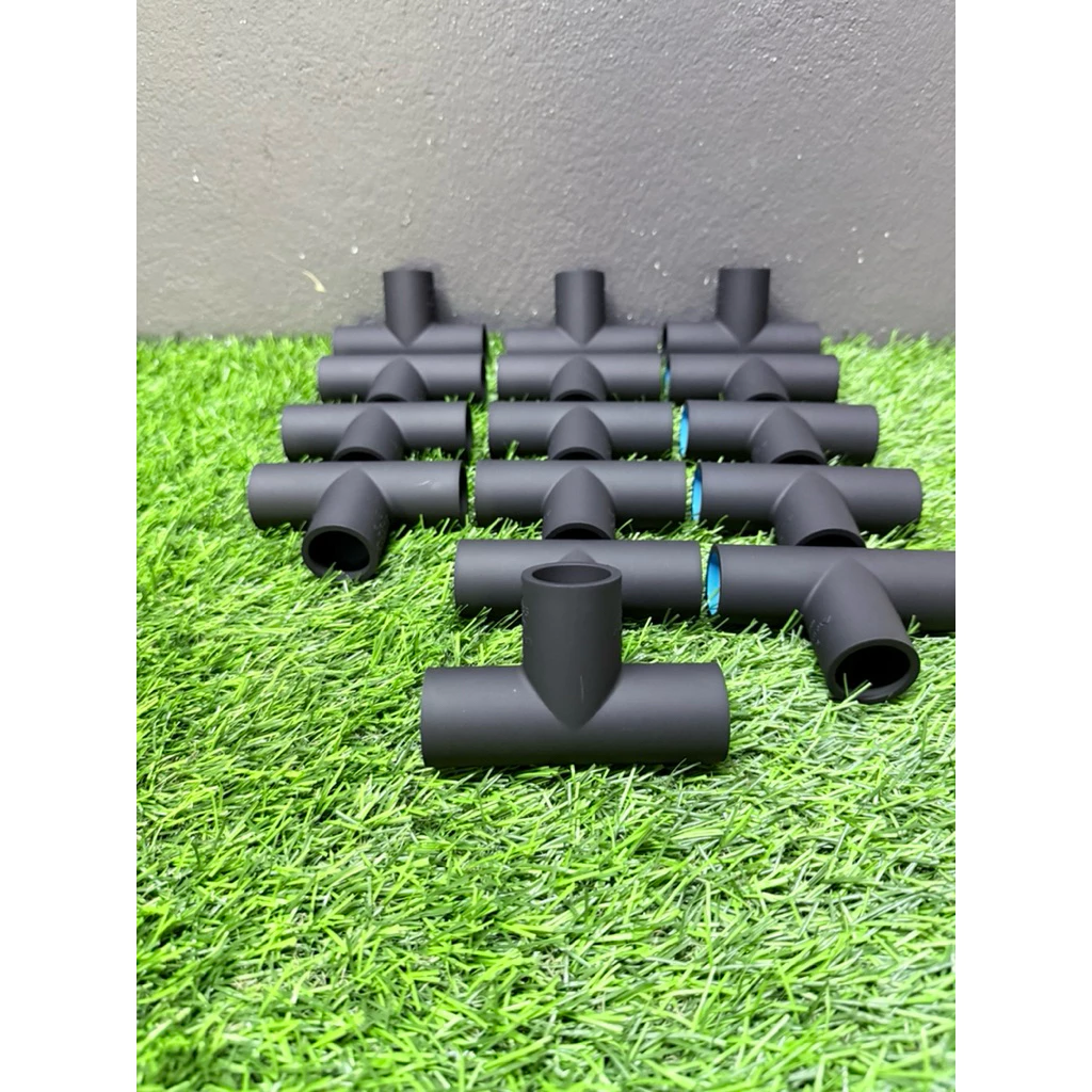 ข้อต่อท่อPVC SCG ทำสีดำด้าน ขนาด 4หุน , 6หุน ,1นิ้ว