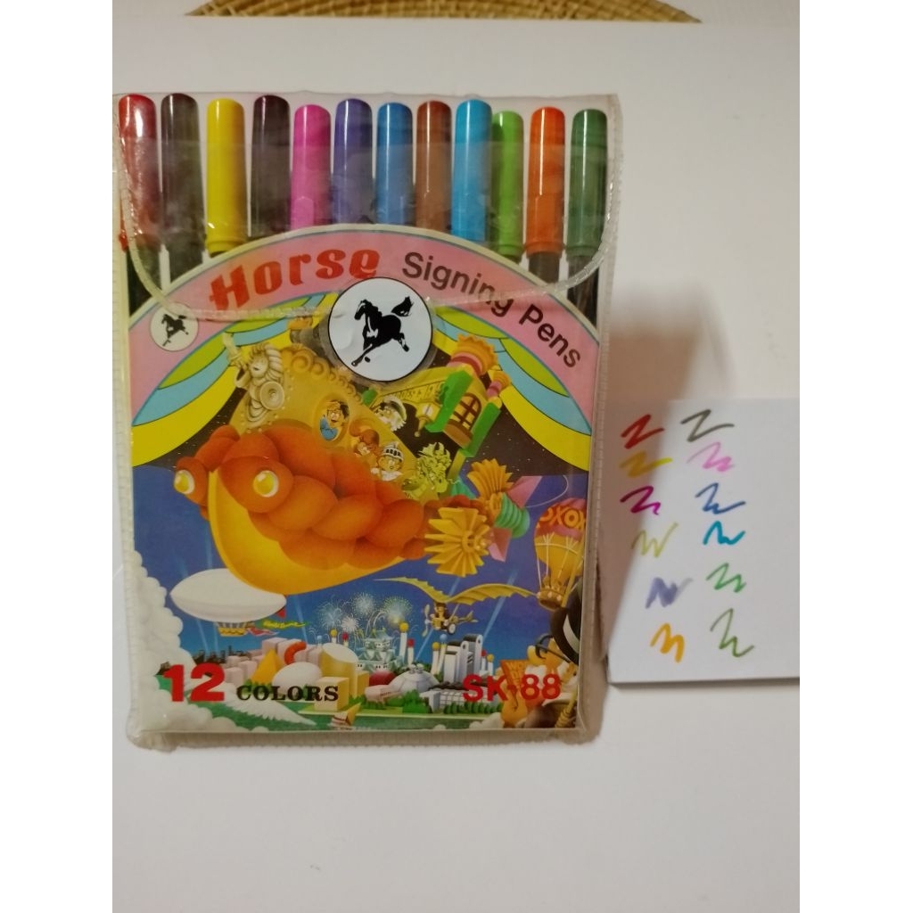 ปากกาเมจิกตราม้าHorse12สีSK88