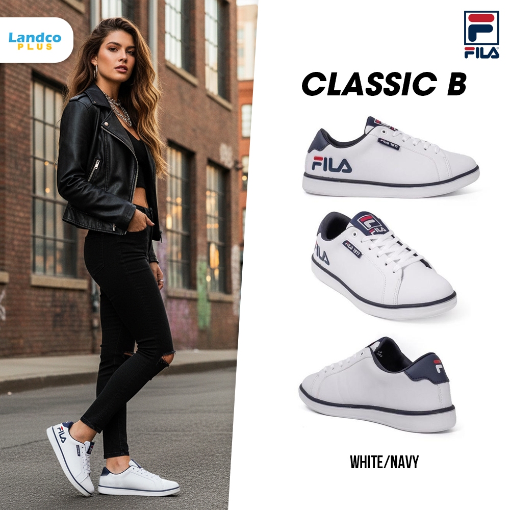 Fila ฟีล่า รองเท้าผ้าใบ รองเท้าแฟชั่น สำหรับผู้หญิง W FW Classic B FWST220701 WHNV(1790)