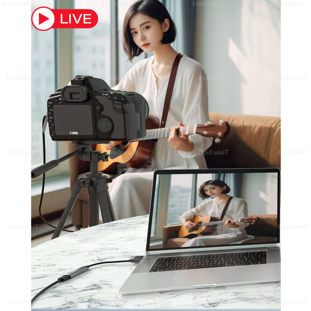 แคปเจอร์การ์ด Video Capture Card, 4K 60HZ HDMI to USB3.0 Type-C การ์ดจับภาพวิดีโอ สําหรับสตรีมมิ่งและบันทึก - รูปที่ 6