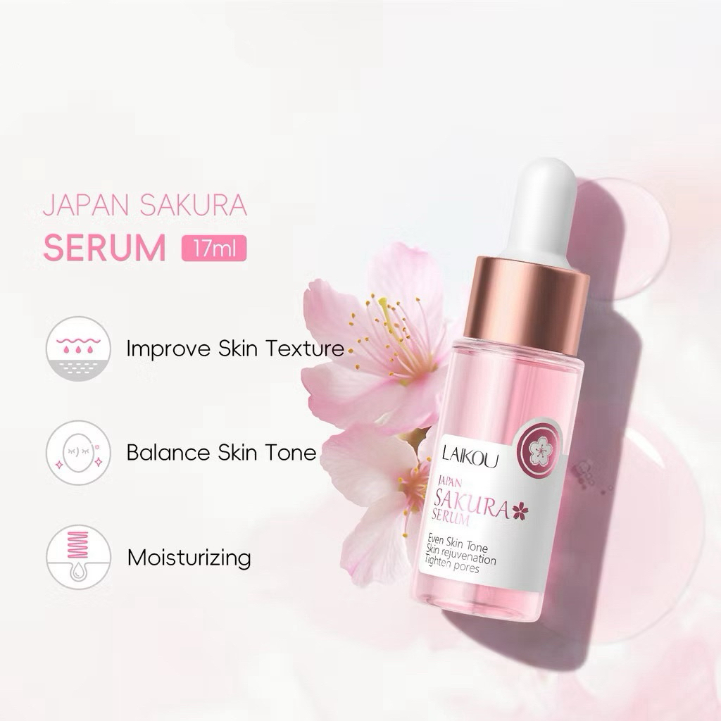Japan Sakura Serum ลบริวรอย Spots Cherry Blossoms Facial Essence 30ml