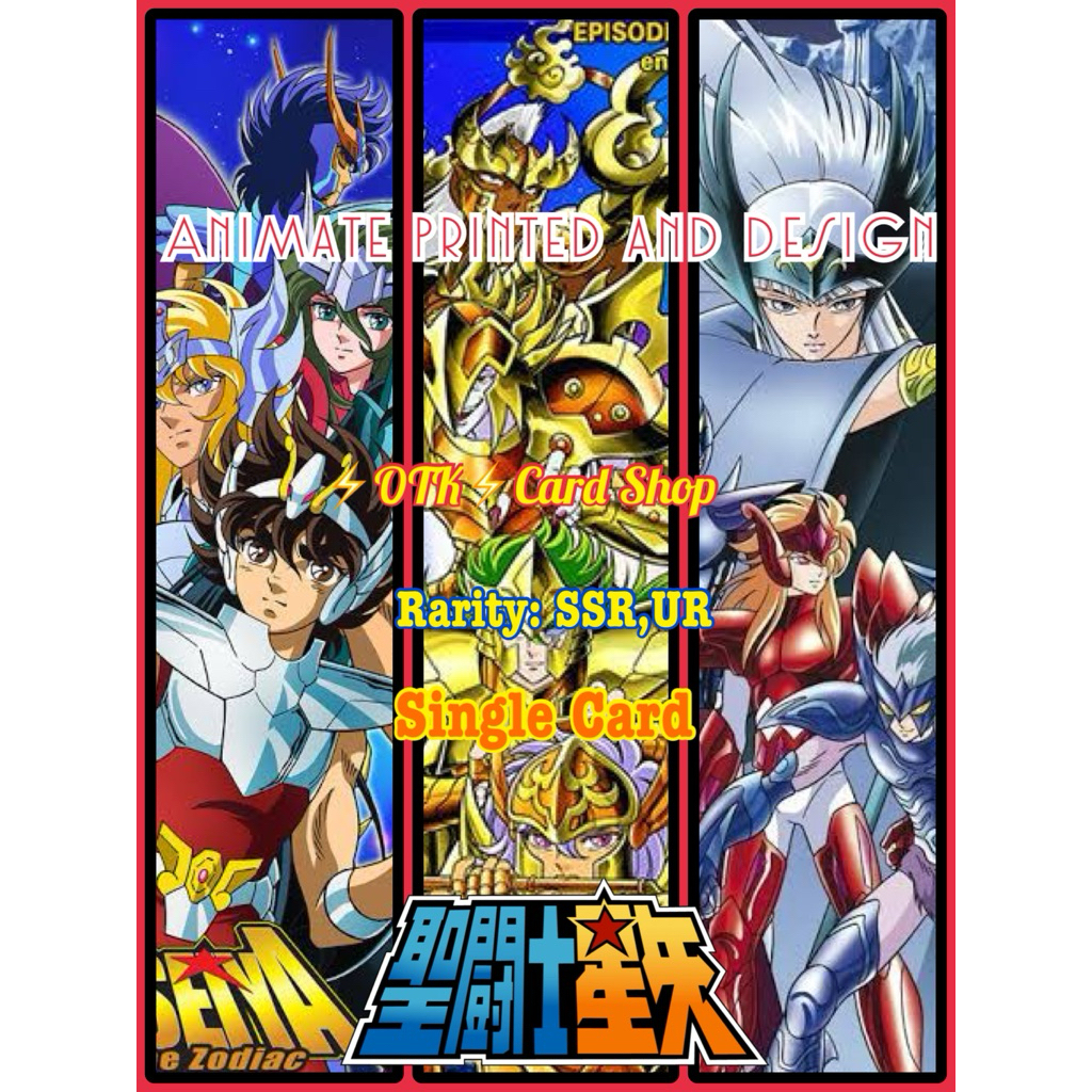 Animate Print and Design🇹🇭Saint Seiya Collection Single Card Rarity: [UR]/[SSR]Toei Animation Original License