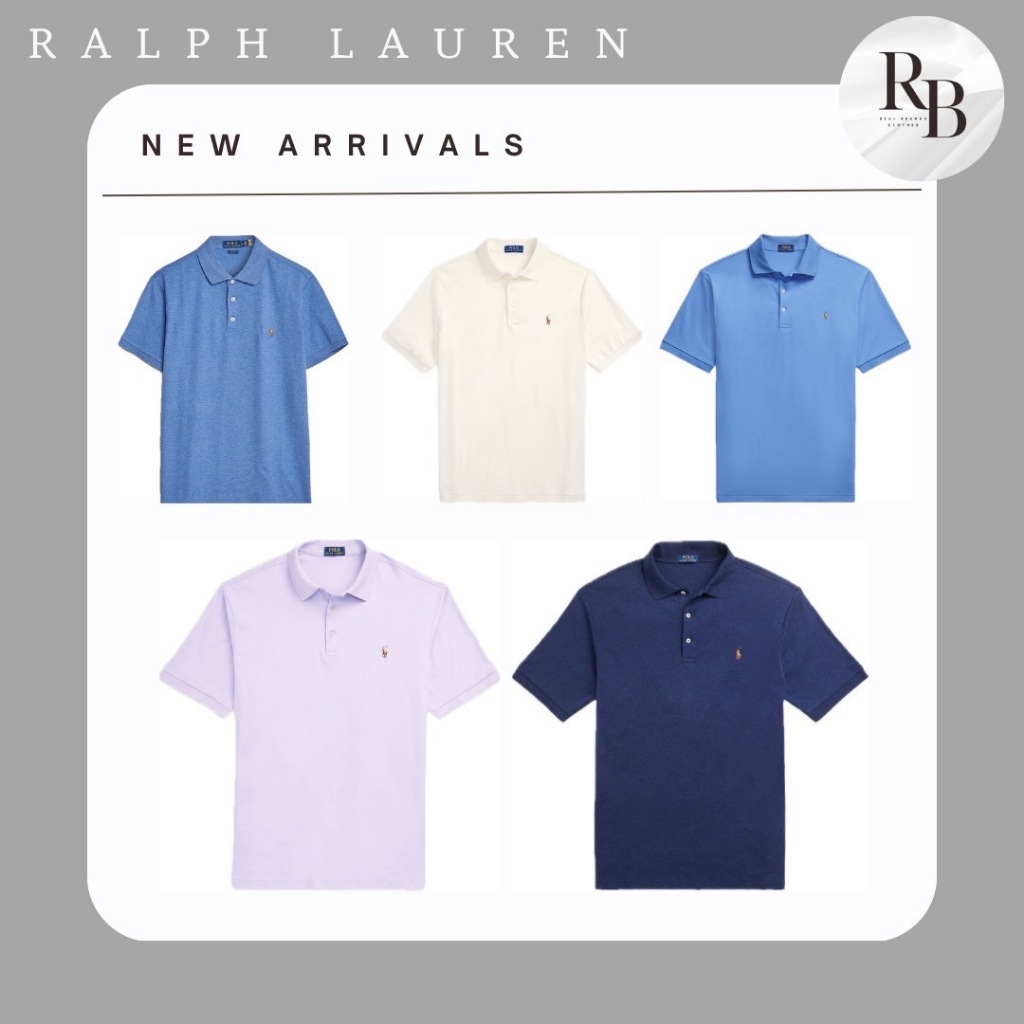 POLO RALPH LAUREN Soft Cotton Polo Shirt #ของแท้100%