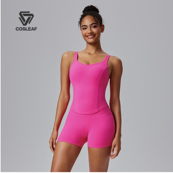 Cosleaf เสื้อกล้ามมีฟองน้ำในตัว ผ้าLycra ยืดหยุ่นดี ใส่ไม่อึดอัดใส่สบาย ใส่ชิลออกกำลังกายทุกกิจกรรม