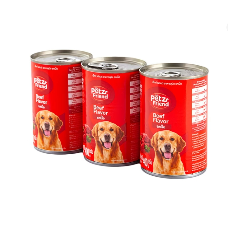 เพ็ทส์เฟรนด์ อาหารสุนัข รสเนื้อ 400 กรัม X 3 Petz Friend Beef Flavor 400g x 3
