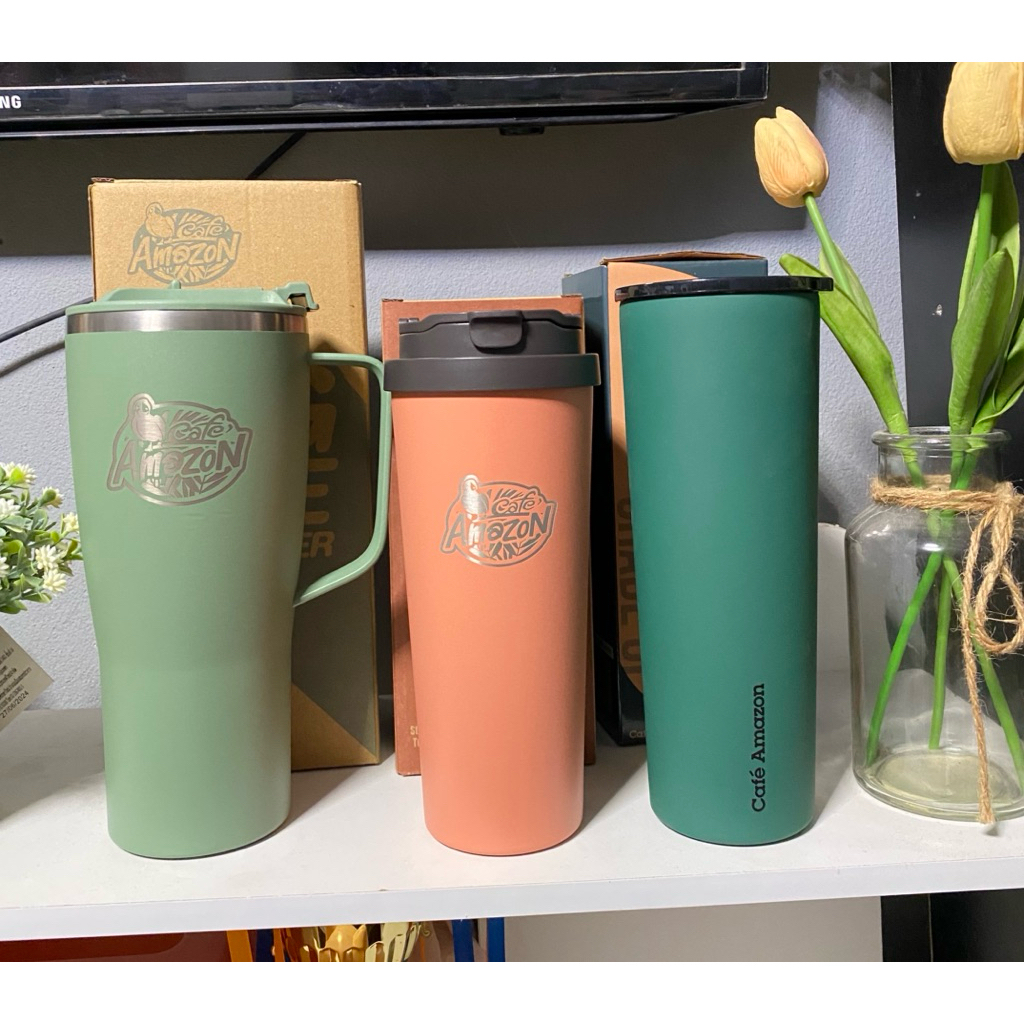 แก้วเก็บความเย็น สแตนเลส cafe amazon (ของแท้ ของใหม่)