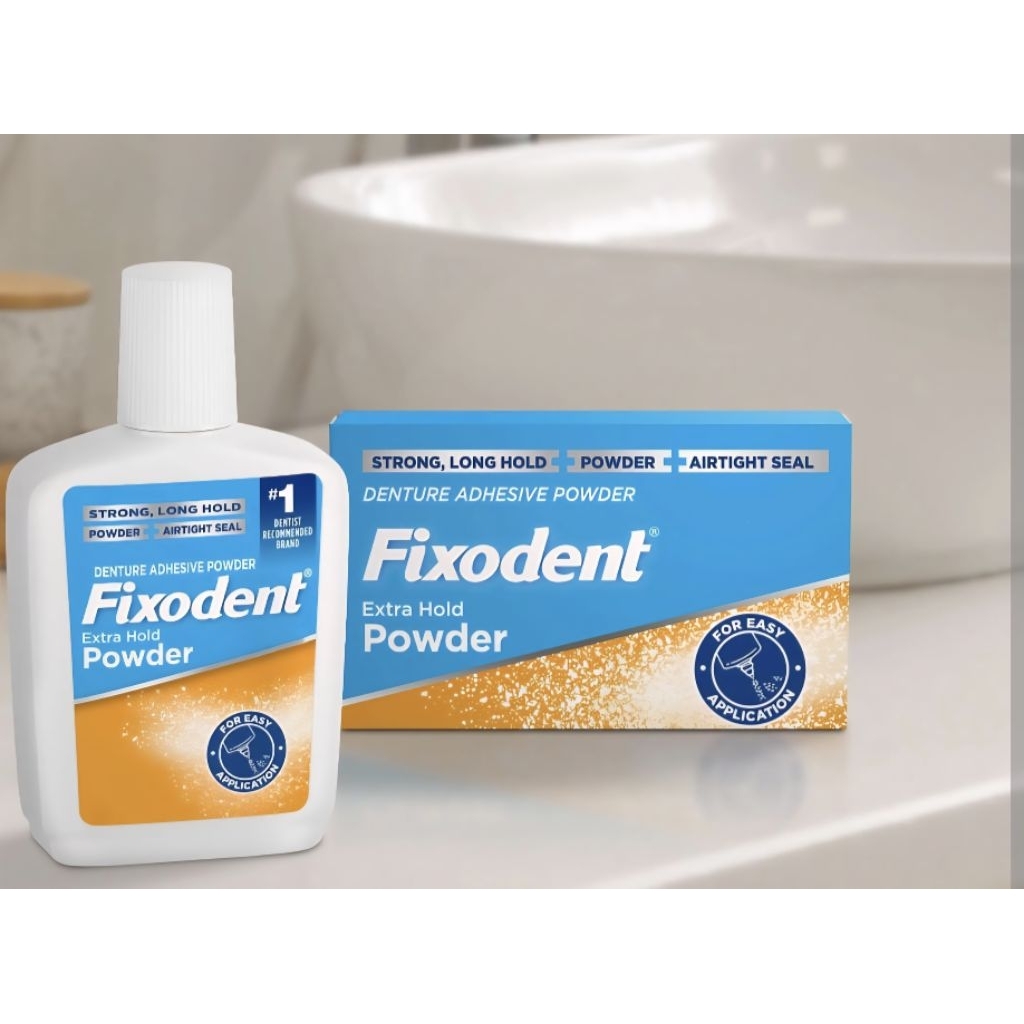 Fixodent Extra Hold กาวติดฟันปลอม อันดับ 1  ทันตแพทย์แนะนำ