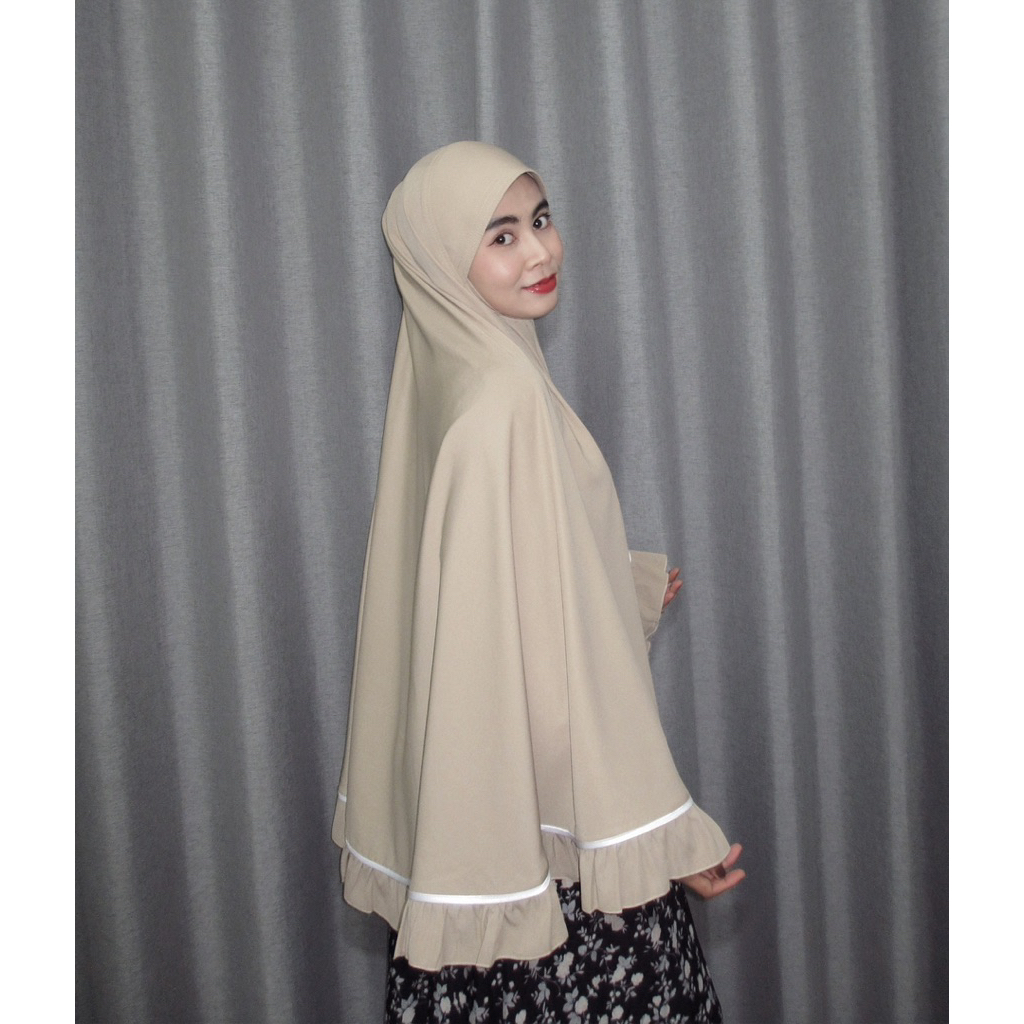 Hijab กูลลียะห์ ( ระบาย ) ทคงกลมยาวปิดข้อมือ