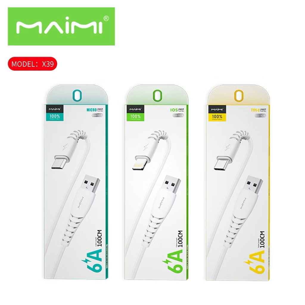 Maimi สายชาร์จ (รุ่นX39) (สายUSB) / (รุ่นX39PD) สายType C ​​​​​​​สินค้ามีการรับประกันคุณภาพ