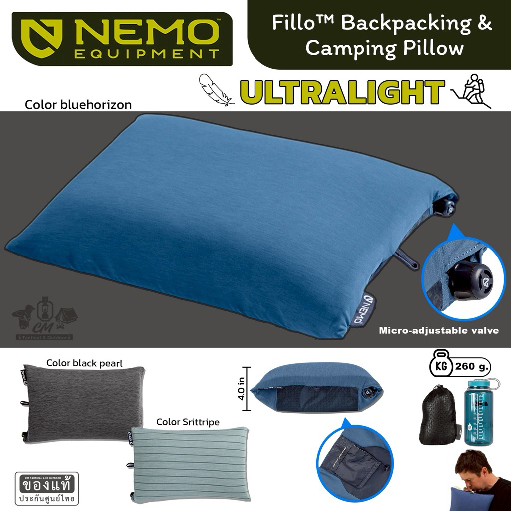 NEMO Fillo Backpacking & Camping Pillow หมอนลมแคมป์ปิ้ง