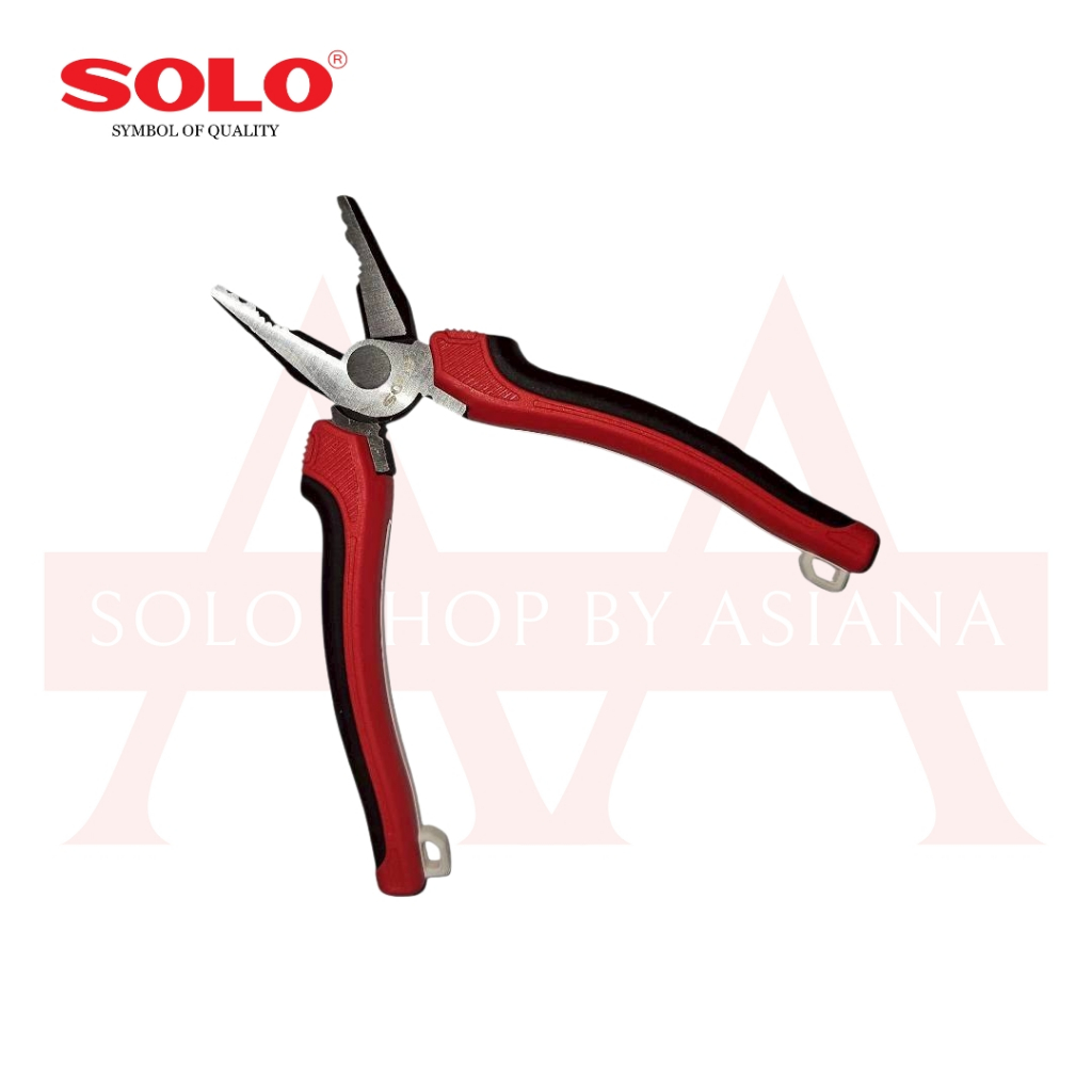 Solo No.6616-6" คีมช่างไฟฟ้าเอนกประสงค์เบาแรงปากจระเข้โซโล