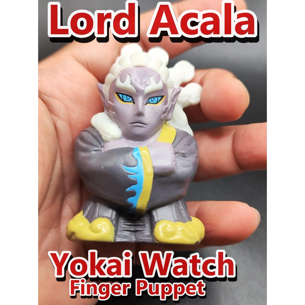 Yokai Watch Finger Puppet 2.5" Lord Acala Figure Yo-Kai BANDAI RARE ฟิกเกอร์ สวมนิ้ว โยไควอทช์