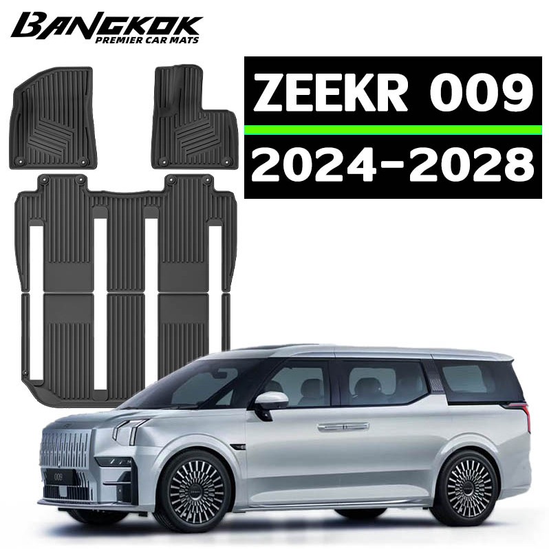 【ส่งไวจาก กทม】ZEEKR 009 [2024-ปัจจุบัน] พรม พรมปูพื้นรถยนต์ พรมปูพื้น กันลื่นทนต่อการสึกหรอ ทำความสะ