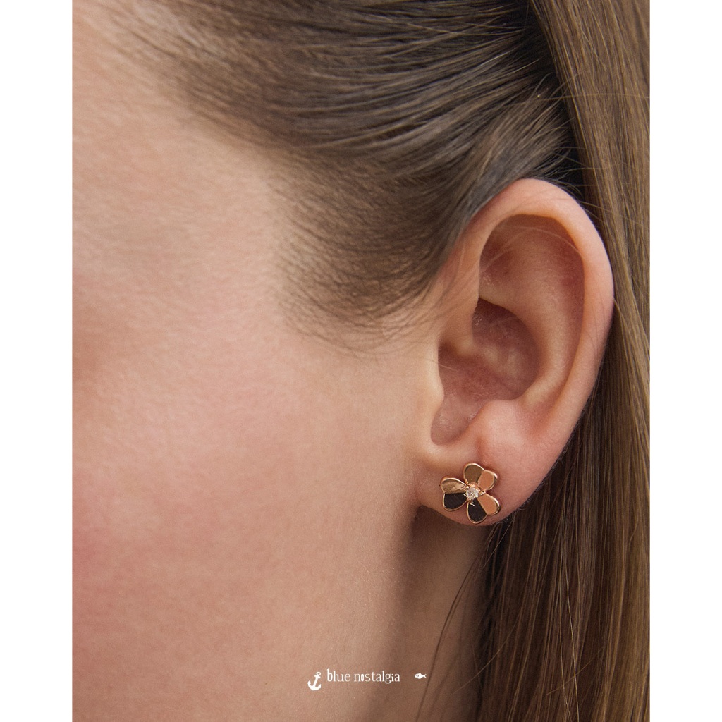 Julys - camellia rose earrings