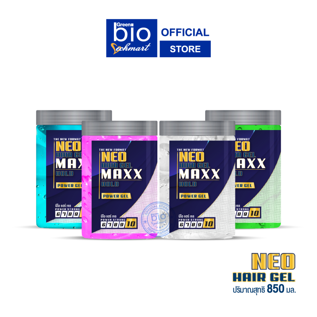 NEO เจลจัดแต่งทรงผม HAIR GEL MAXX HOLD POWER GEL ขนาด 850 มล.