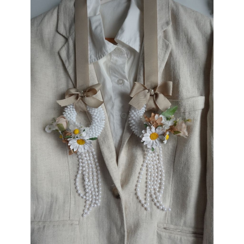 •Memoryofflower•มาลัยคล้องคอบ่าวสาวรุ่นhappydaisy(1set2เส้น)