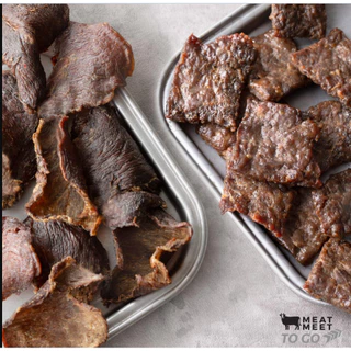 โปรคู่รวม Crispy Beef 60กรัม คู่ Beef Jerky 100กรัม ไม่มีน้ำตาล ไม่มีน้ำมัน โซเดียมต่ำ โปรตีน