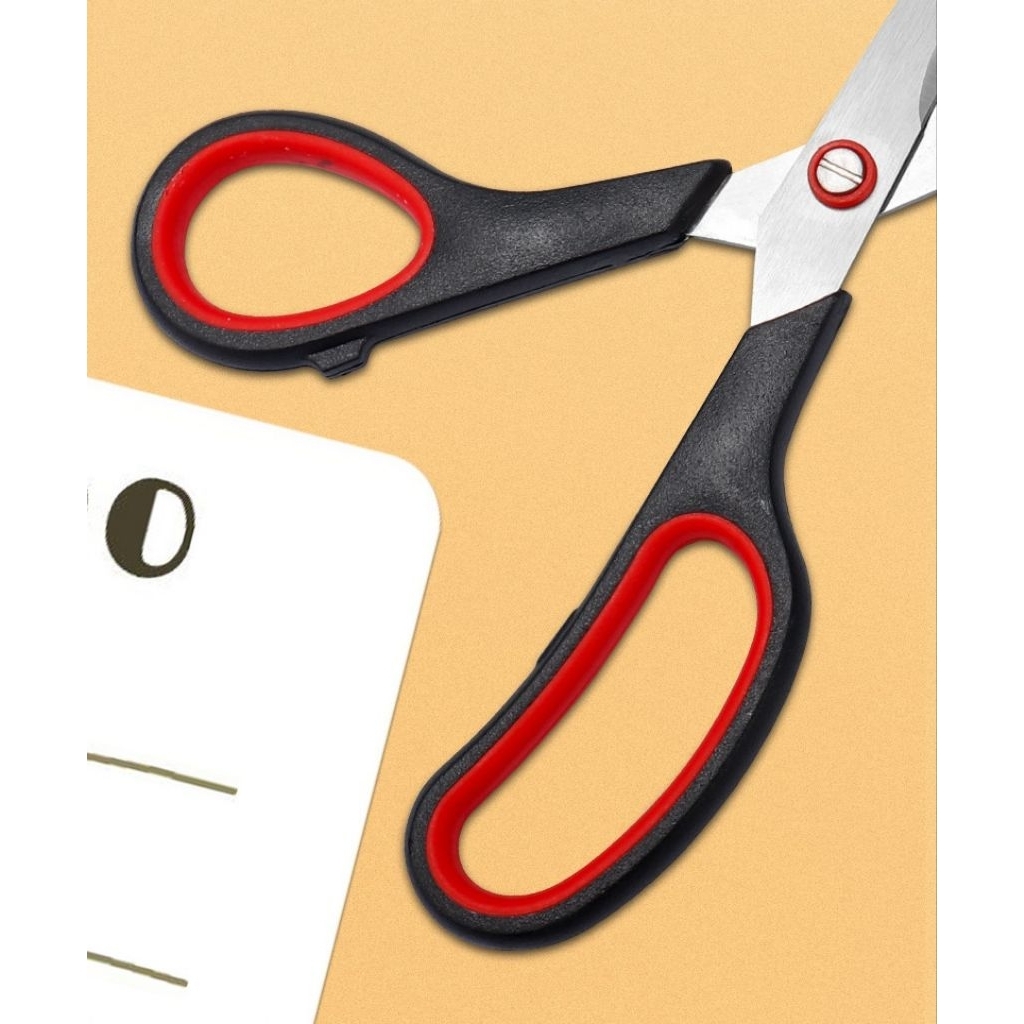 L260 กรรไกรอย่างดี ขนาด 19 ซม. สีดำแดง พร้อมส่งจากไทย - รูปที่ 7