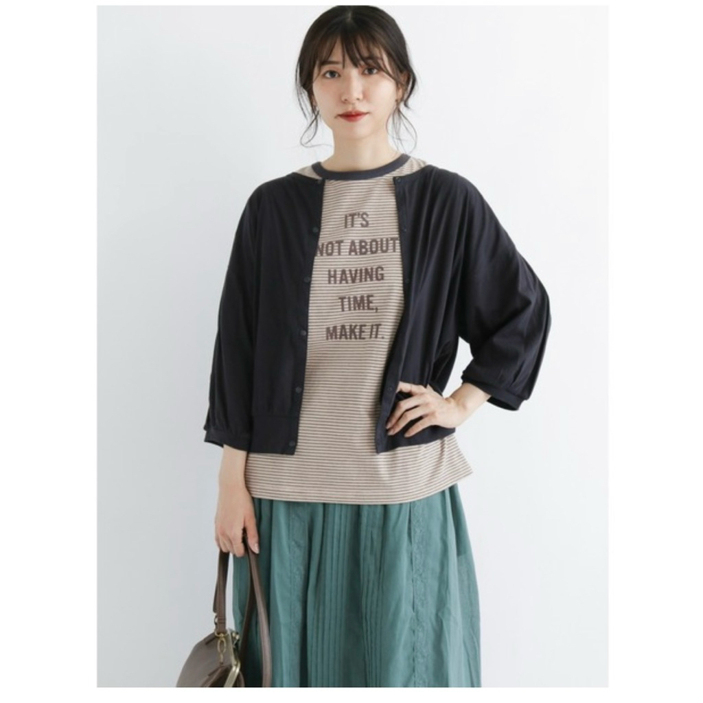 samansa mos 2 เสื้อคาร์ดิแกนคอตตอนบาง ไซต์ F
