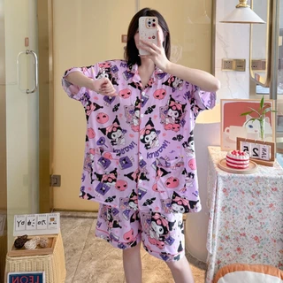 🔥พร้อมส่ง🔥ผ้าคอตตอนบิ๊กไซส์ เเขนสั้น-ขาสั้น อก52นิ้ว