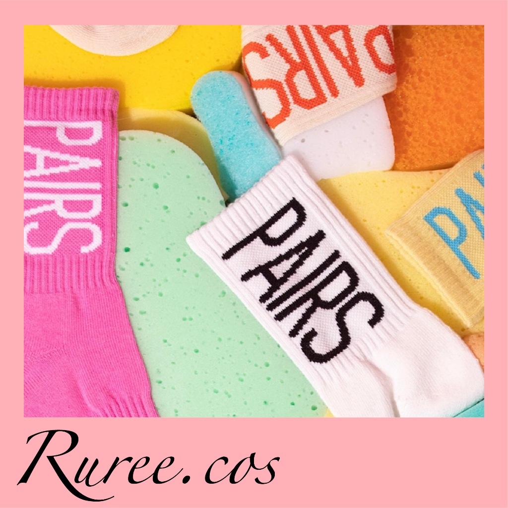[พร้อมส่ง/ของแท้] Pairs - Crew Socks