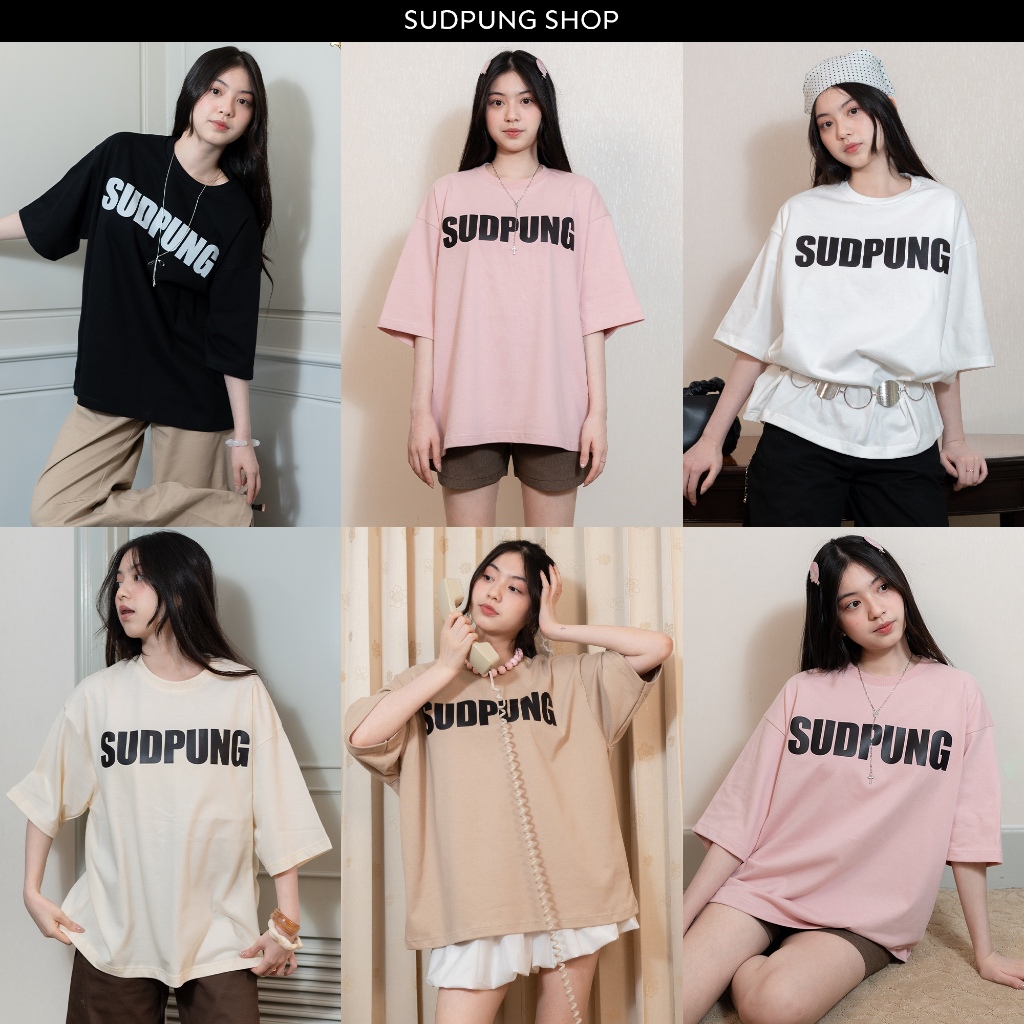 SPoversized_SP093 เสื้อยืดโอเวอร์ไซซ์ ผ้าคอตตอน100% ใส่สบาย ไม่ร้อน ใส่ได้ทุกโอกาส