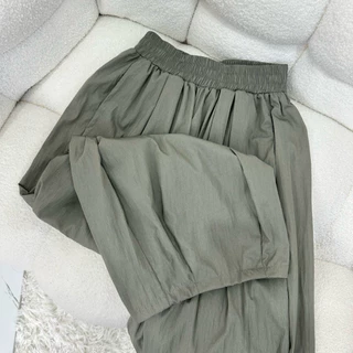 กางเกงบอลลูน unisex เอว24-38 ผ้าเครปญี่ปุ่นใส่สบายไม่ร้อน