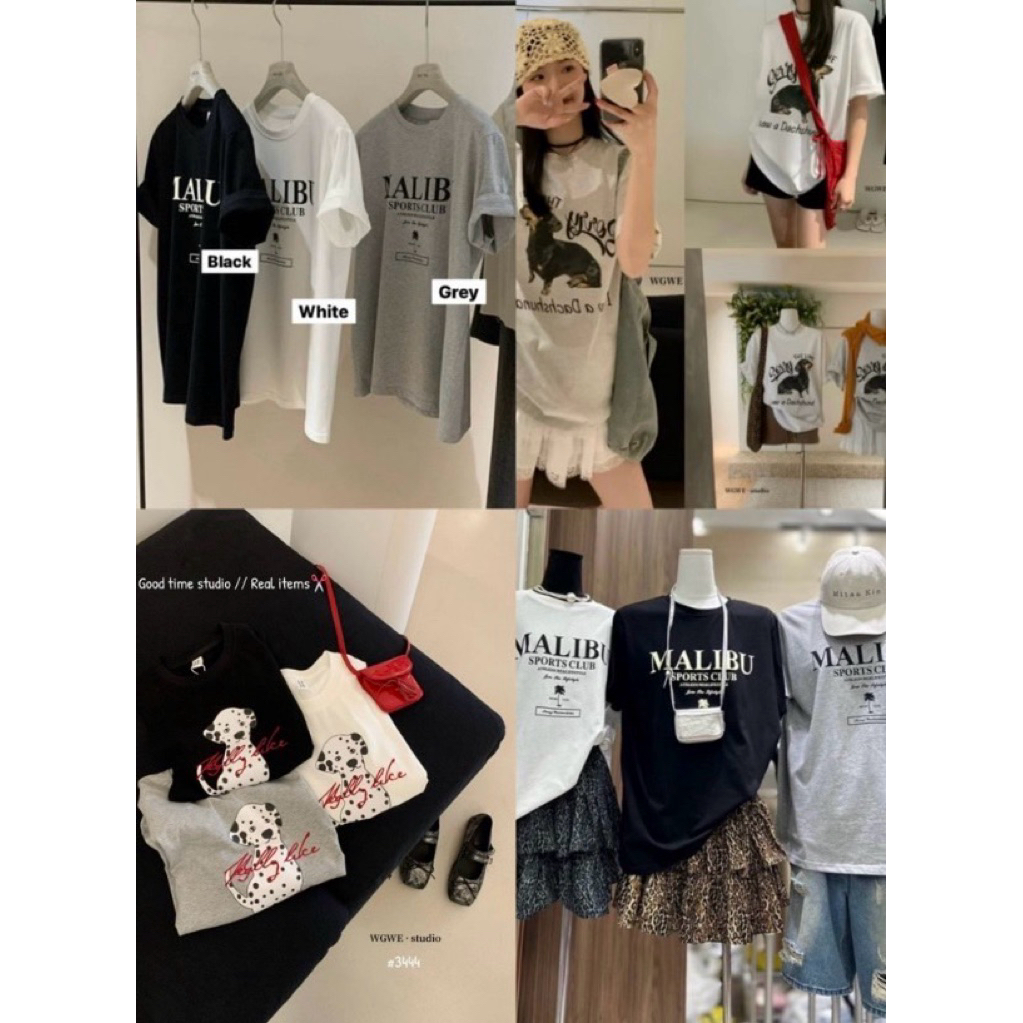 รวมเสื้อยืดWG.WE เนื้อผ้าดีลายชัดคมสวย ใส่ได้ทุกโอกาสค่ะ TAG WG.WE🇰🇷🇰🇷
